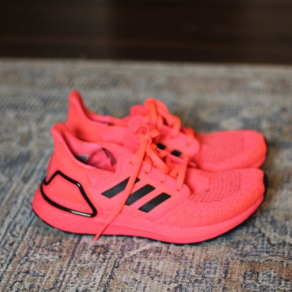 Adidas Ultraboost 20 Running Shoes, Bright Coral - Picture 2 of 7